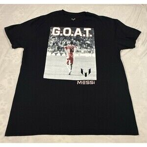 Lionel Messi Graphic T-Shirt Men’s Size XL Goat Soccer